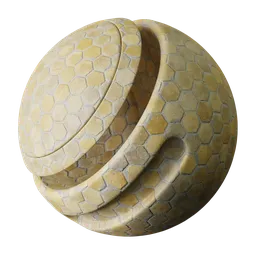 Hexagonal Yellow Terracotta