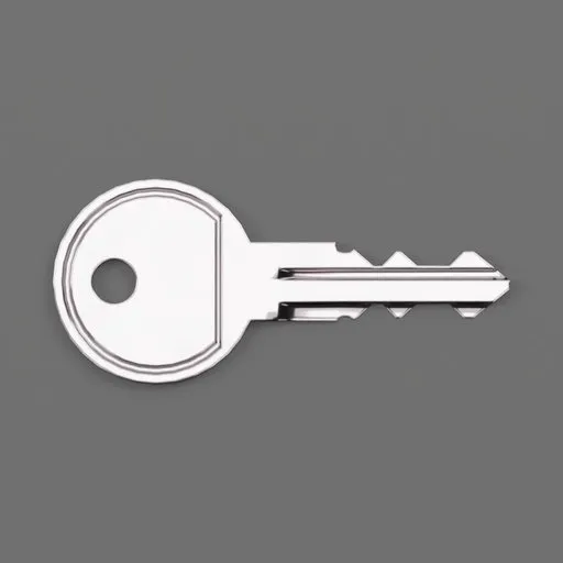 Detailed 3D model of a traditional metal key, designed for Blender rendering and animation projects.