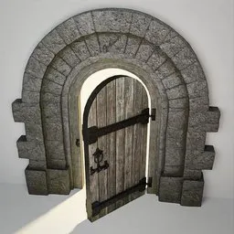 Medieval Norman Door 13