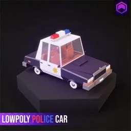 Lowpoly police car