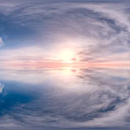 Pure Sky Clouds Dramatic Sunset