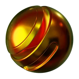 Iridescent Metal Gold