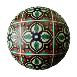 Rustic Hand-Painted Ceramic Tile 25