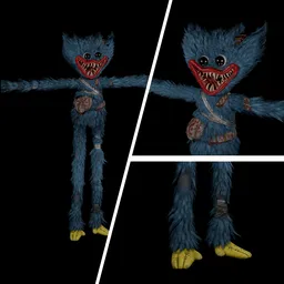 Horror puppet IK rigged