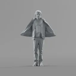 Lowpoly Male Standing