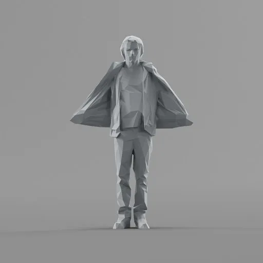 Lowpoly Male Standing