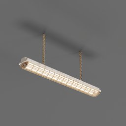 Fluorescent cealing lamp with chain