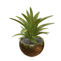 Vase and plant artificial arrangement-02