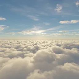 Above the Clouds Blue Sky 14k