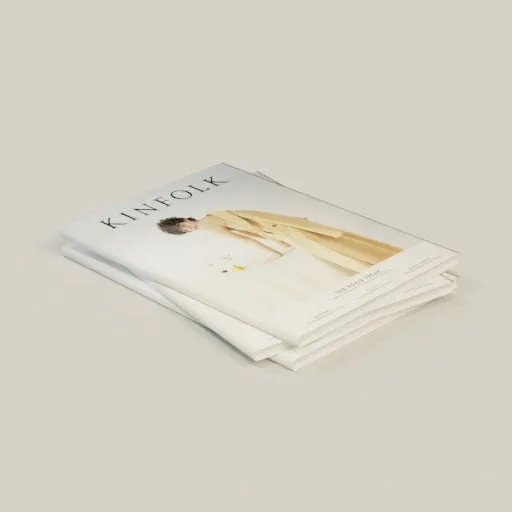 Realistic 3D-rendered piles of magazines for Blender visualization and digital scenes