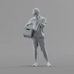 Lowpoly Male Standing