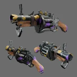 Stylized grenade launcher