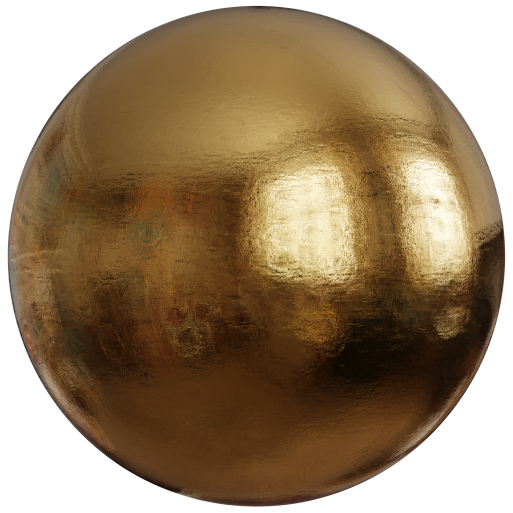 Brushed Gold With Imperfections | FREE Metal Materials | BlenderKit