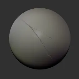 3D sculpting brush for creating realistic cracks and damages on concrete surfaces in Blender models.