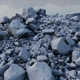 Snow Covered Ground Rocks