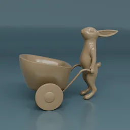 Cart Cute Rabbit