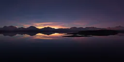 Colorful Dramatic Twilight Landscape