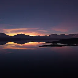Colorful Dramatic Twilight Landscape