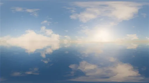 Calm Horizon Sky & Ocean Reflection