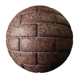 High-resolution 2K PBR textured bricks with realistic displacement suitable for 3D Blender materials.