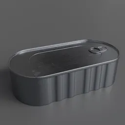 Oval food can