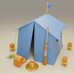 Military Camp Tent