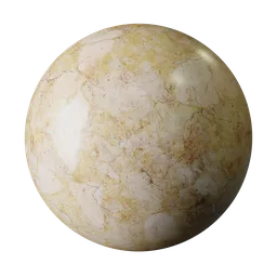 Cracked Peach and Cream Marble