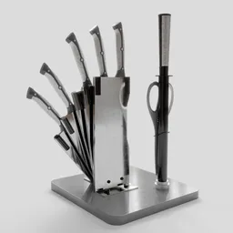 Realistic knives set