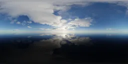 Cloudy Evening Sky Ocean