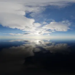 Cloudy Evening Sky Ocean