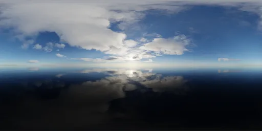 Cloudy Evening Sky Ocean