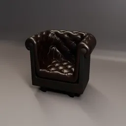 Leather armchair