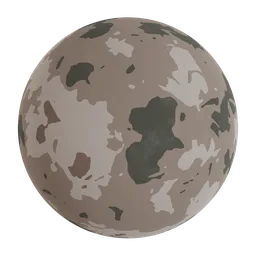 High-resolution PBR Camo material for 3D modeling, featuring a military-style texture suitable for Blender and other 3D apps.