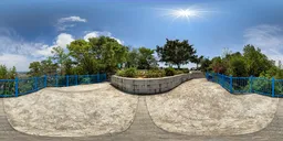 Mountain platform during the day