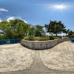 Mountain platform during the day