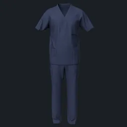 Navy Blue Medical Scrubs
