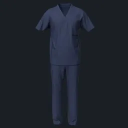 Navy Blue Medical Scrubs