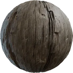 High-resolution rough wood texture for PBR shader in Blender 3D, created by Rob Tuytel.