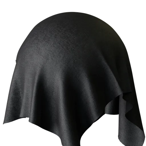 Plain Black Chenille