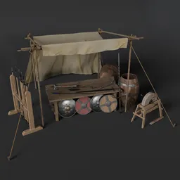 Medieval Market stall