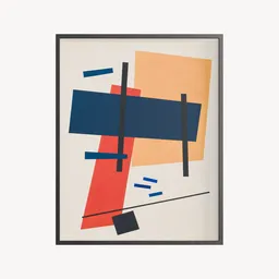 Abstract Painting Suprematism-Inspired