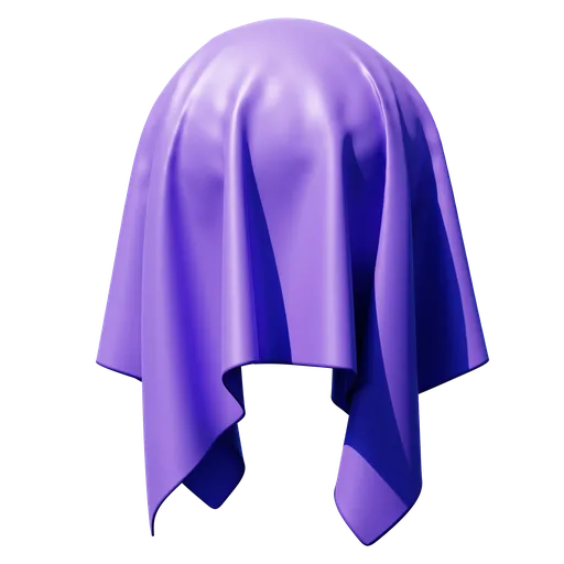 High-quality PBR Procedural Simple Satin texture for 3D models in Blender with a realistic glossy finish, ideal for digital fashion and interior design.