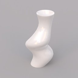 small white porcelain vase