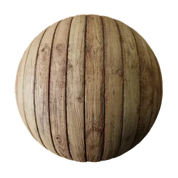 Wooden floorboards or wall