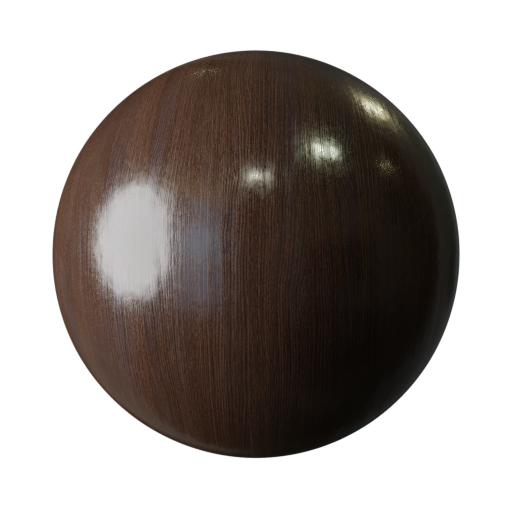 BlenderKit FREE material: Dark oak fine wood texture in category wood