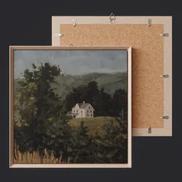 Painting Art A House / Picture Realistic