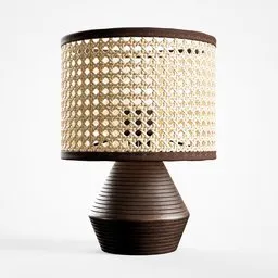 Rattan Table Lamp