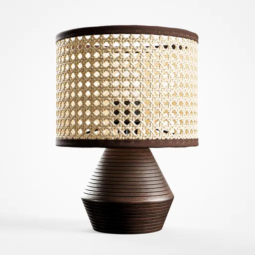 Rattan Table Lamp