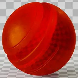 Glass Imperfections Red Misted