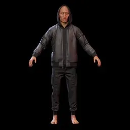 Streetwear Outfit Male Character